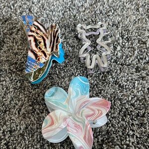Colorful  Hair Clip Set!  All new without tags.
